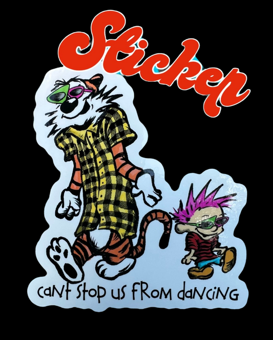 3” Calvin and Hobbes vinyl sticker