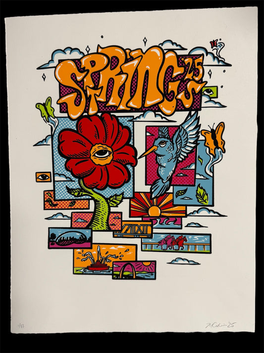 Spring Strings (full color edition) - Spring Tour ‘25 screenprint