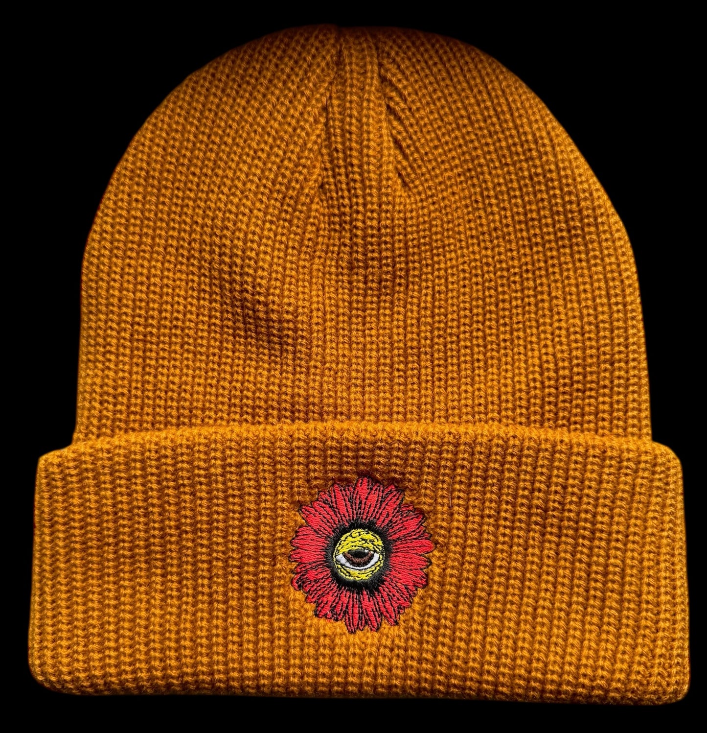 Camel (Carhartt) - Red Daisy - Beanie Hat