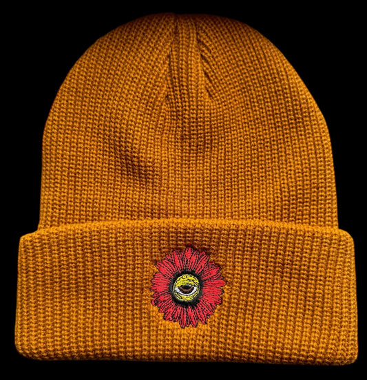 Camel (Carhartt) - Red Daisy - Beanie Hat