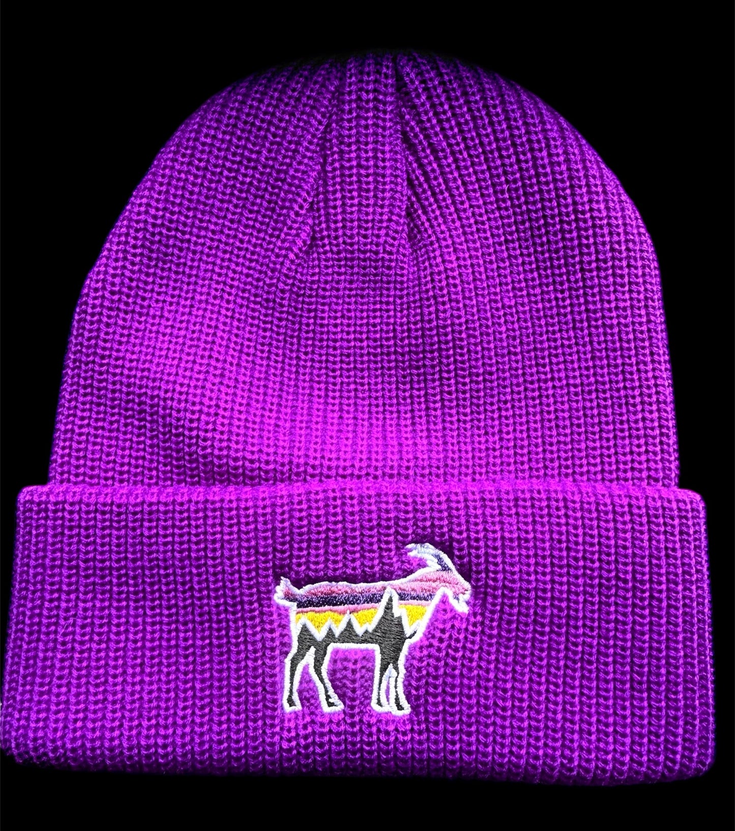 Royal Purple Sunset - Patagoatia Beanie Hat