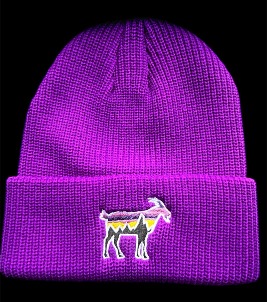 Royal Purple Sunset - Patagoatia Beanie Hat