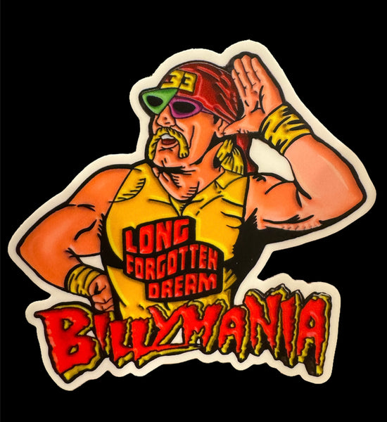 Billymania x Hulkamania Matte Vinyl Sticker