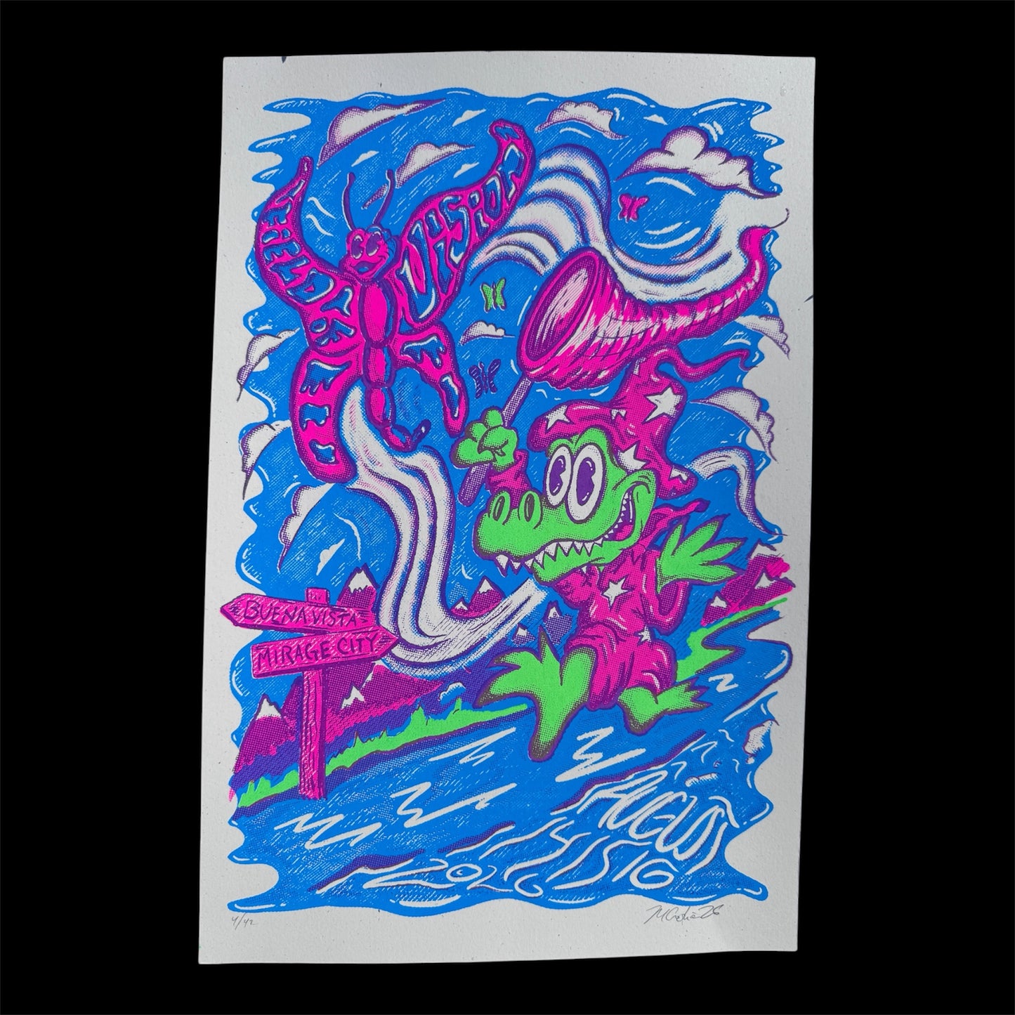 Field of Vision - screenprinted poster