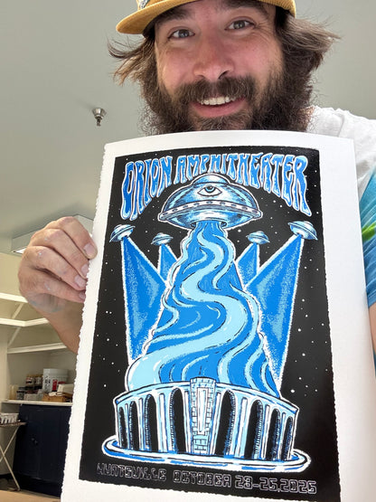 Orion Amphitheater 2025 - screenprinted poster
