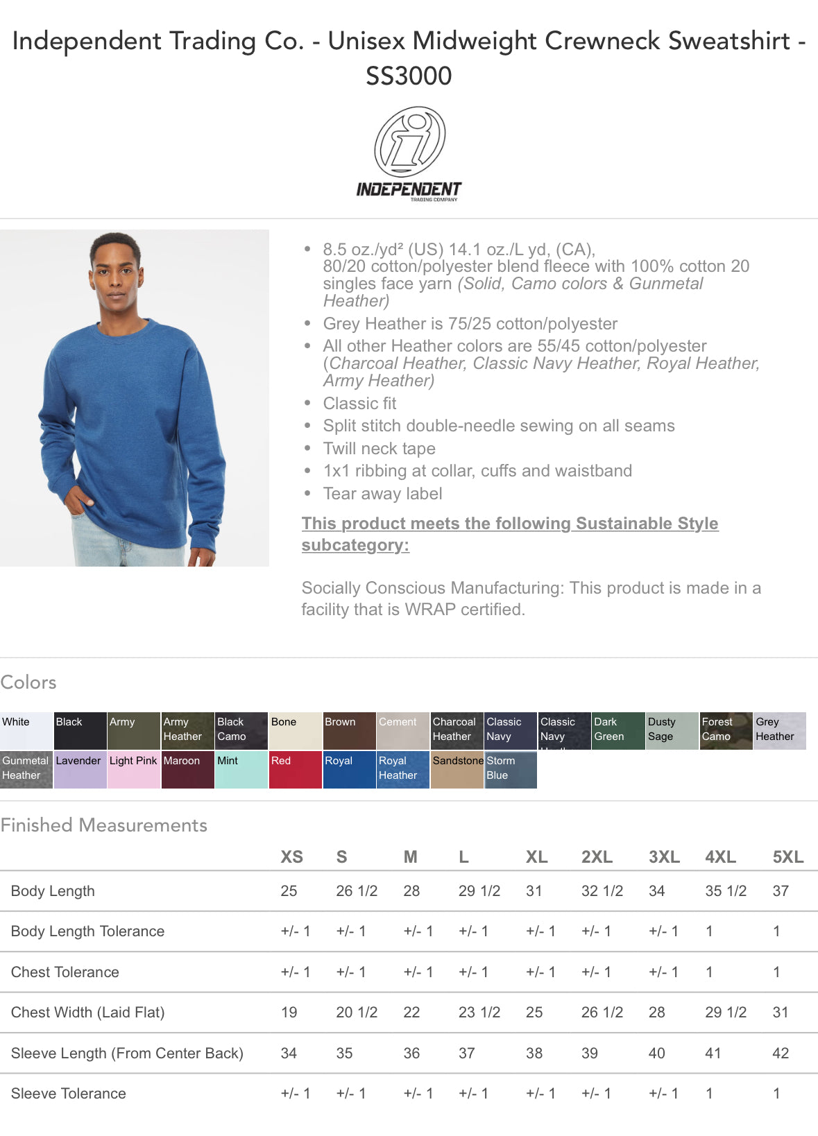 Slow Train - independent brand Crew neck sweatshirt