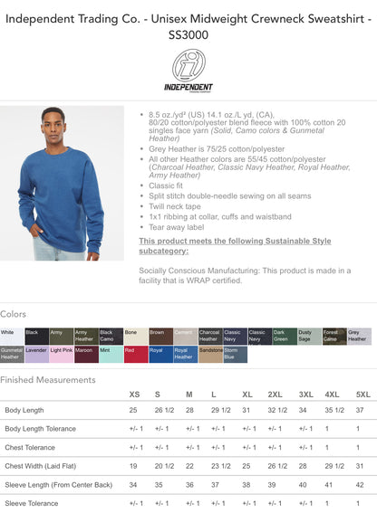 Slow Train - independent brand Crew neck sweatshirt