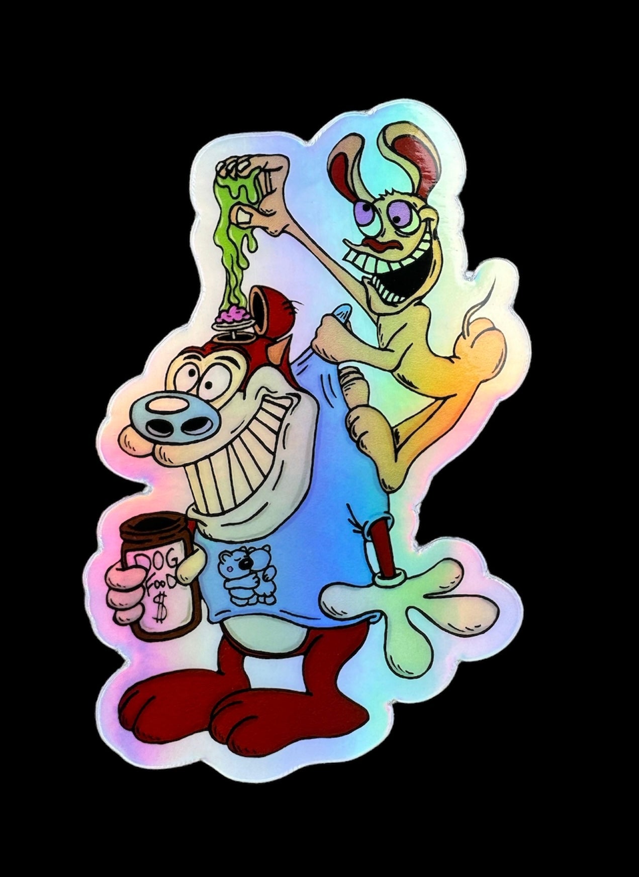 STICKER ~ Stimpy Holographic Foil