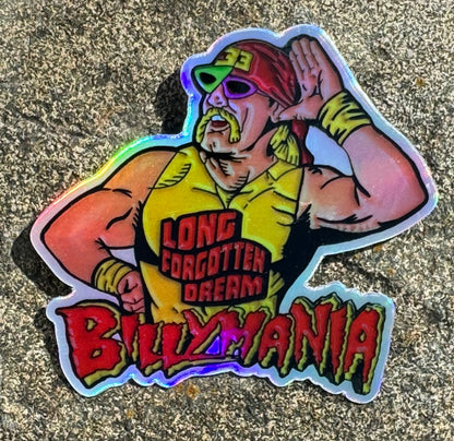 Hulkamania Billy Strings - holographic sticker