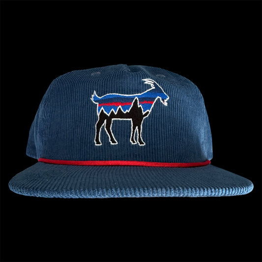Blue with Red Rope - Patagoatia Corduroy Hat