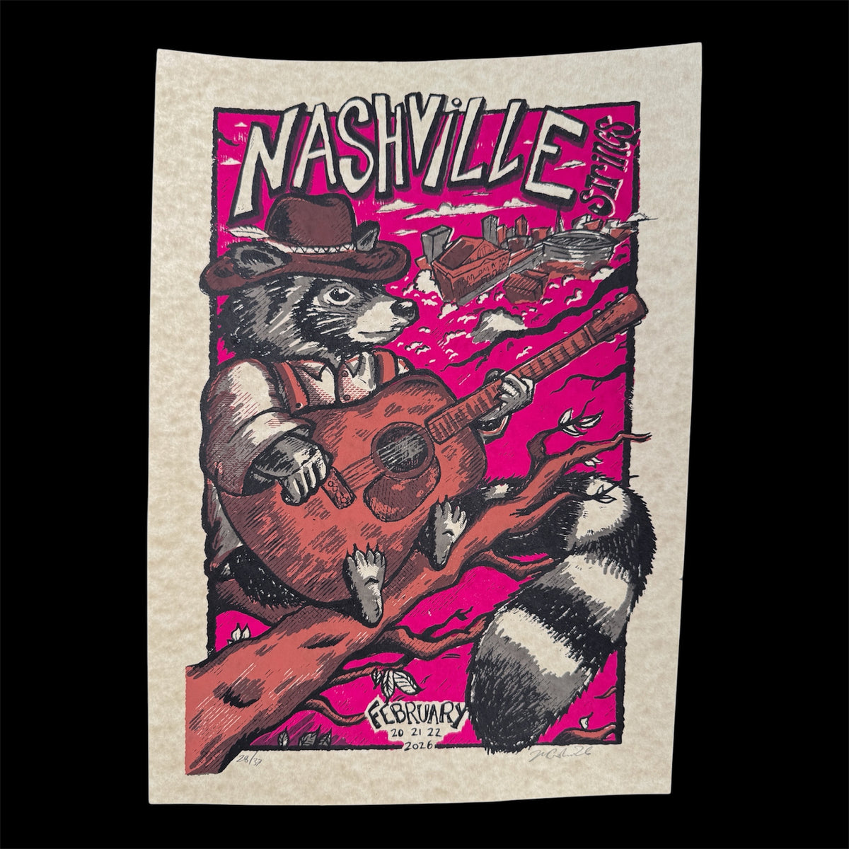 Nashville Strings ‘26 - screenprinted poster