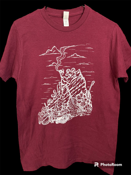 Burgundy Red Rocks - shirt