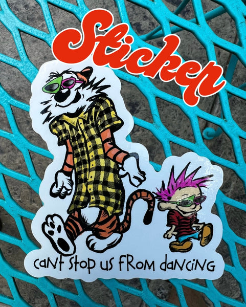 3” Calvin and Hobbes vinyl sticker