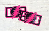 Shoe Bling - Hot Pink/Black