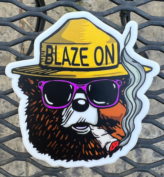 Blaze On - sticker