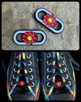 Red Daisy (white) - Shoe Bling