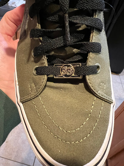 White/Black - Billy Strings “33”Shoe Bling